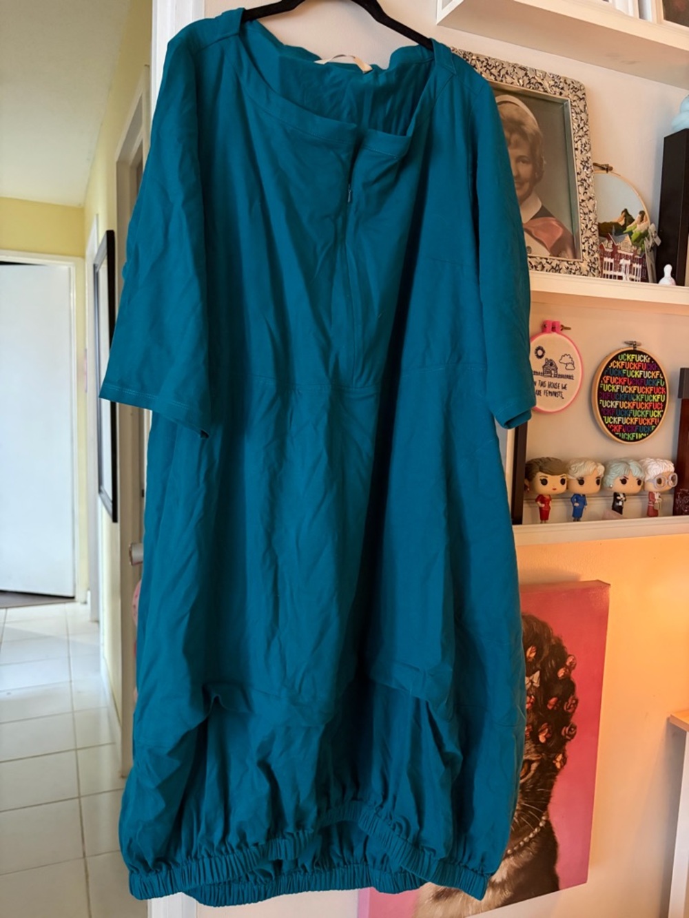 eshakti Teal Midi Dress